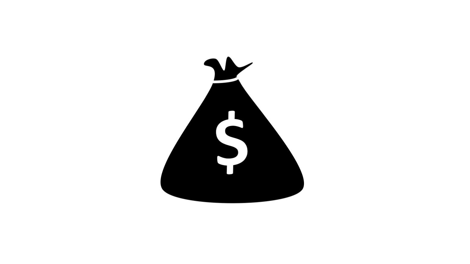 icon showing a bag with a dollar sign on it to signify Australia's wealth management sector